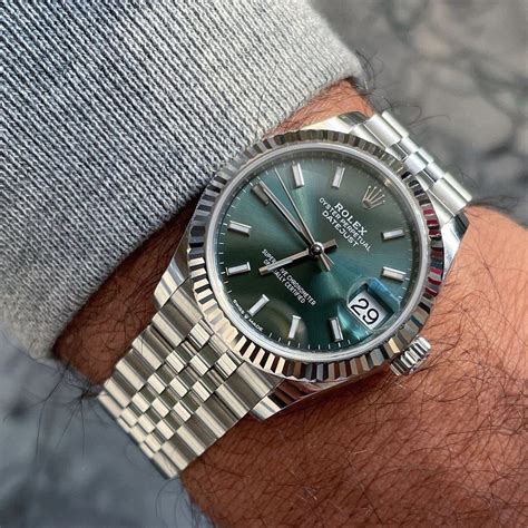 rolex datejust 41 green dial|rolex datejust prezzo listino.